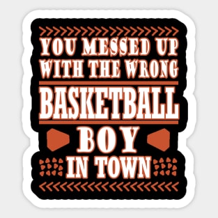 Basketball Boys Basket Basket Team Men Sticker